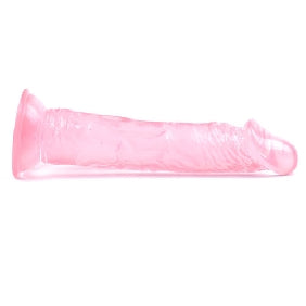 8.7'' Clear Pink Realistic Dildo with Suction Cup
