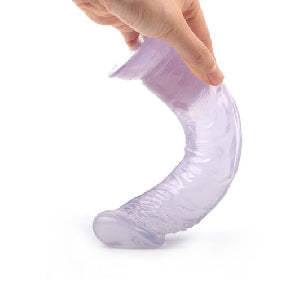 8.7'' Clear Purple Realistic Dildo with Suction Cup