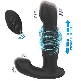 7 Speed Vibrating Anal Vibrator with Thrusting Function & Remote Control