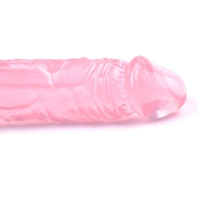 8.7'' Clear Pink Realistic Dildo with Suction Cup