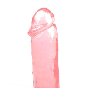 Realistic Dildo in Clear Pink Color