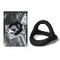 Black 3 in 1 Ultra Soft Cock Ring for Erection Enhancement