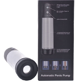 Rechargeable Automatic Penis Pump with Black Sleeve (Free Cock Ring)